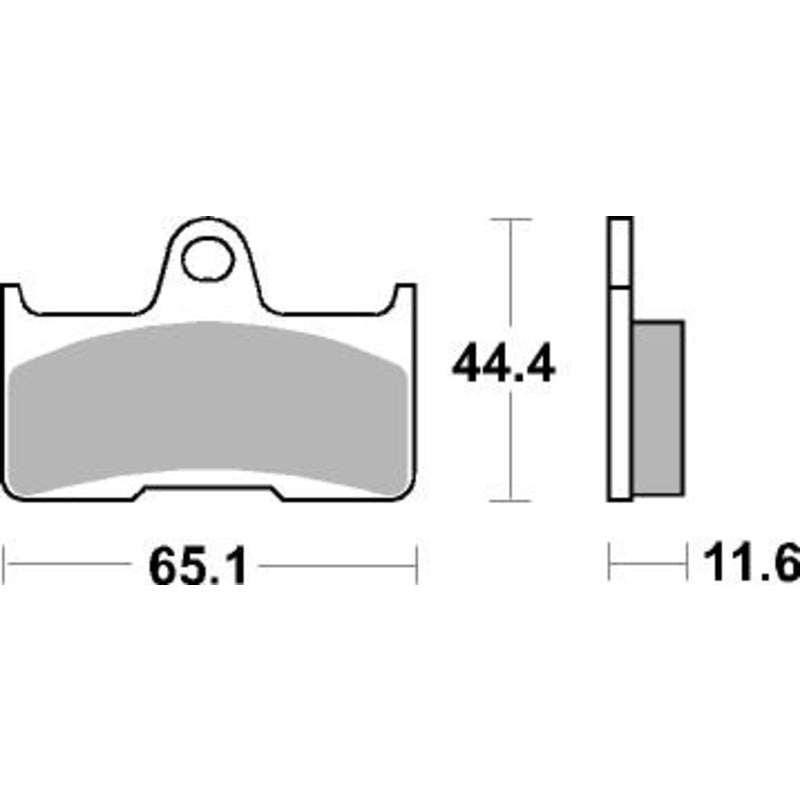 SBS 799SI FRONT/REAR PADS | SINTER OFF ROAD