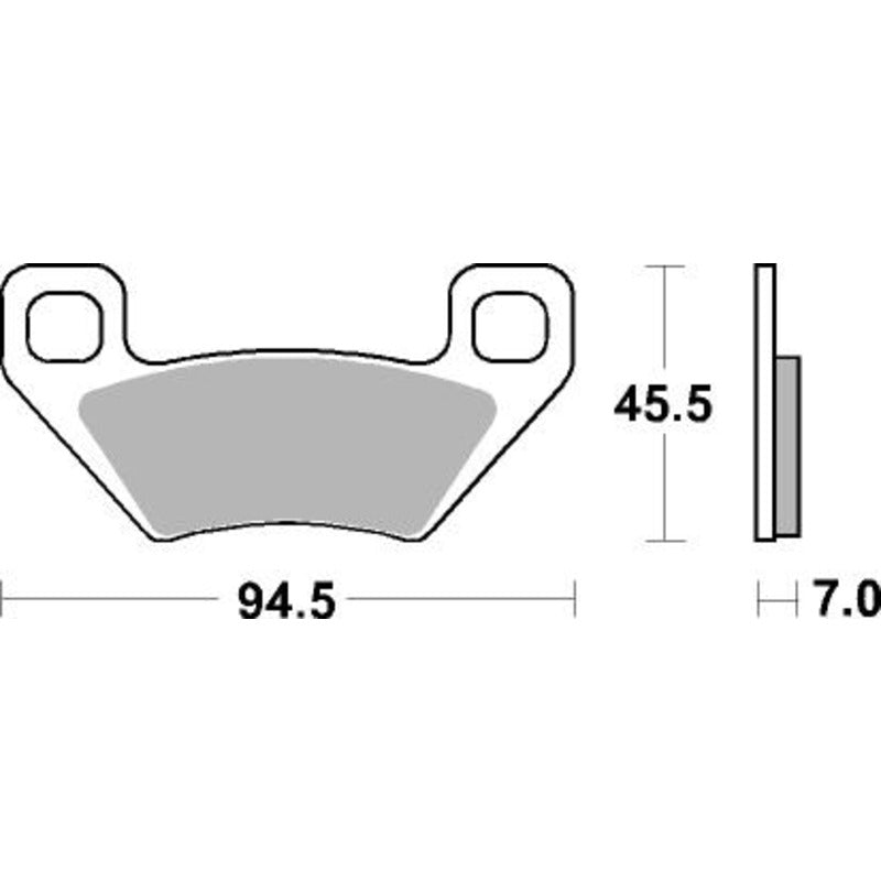 SBS 822ATS FRONT/REAR PADS | SINTER ATV