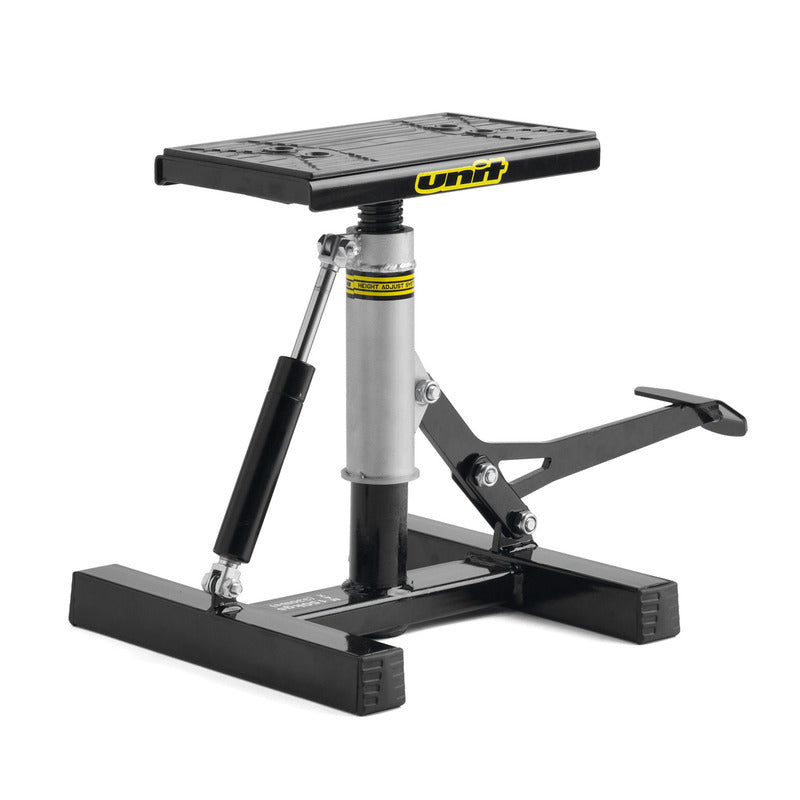 UNIT BIKE STAND - MX LIFT 136 | WITH DAMPER | BLACK-SILVER $#$