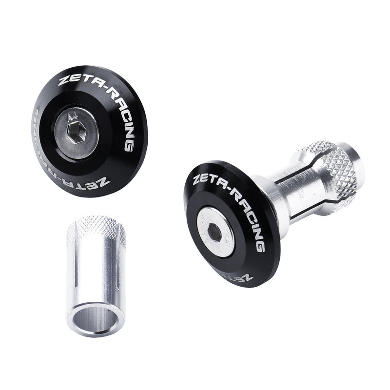 ZETA BAR END PLUGS ALLOY SWIVEL | 29mm | BLACK $#$