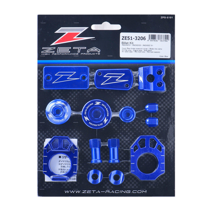 ZETA BILLET BLING KIT | RMZ250 '07-, RMZ450 '05- | BLUE