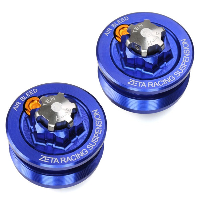 ZETA FORK CAPS EASY ADJUST | YZ80/85'93- | BLUE $#$