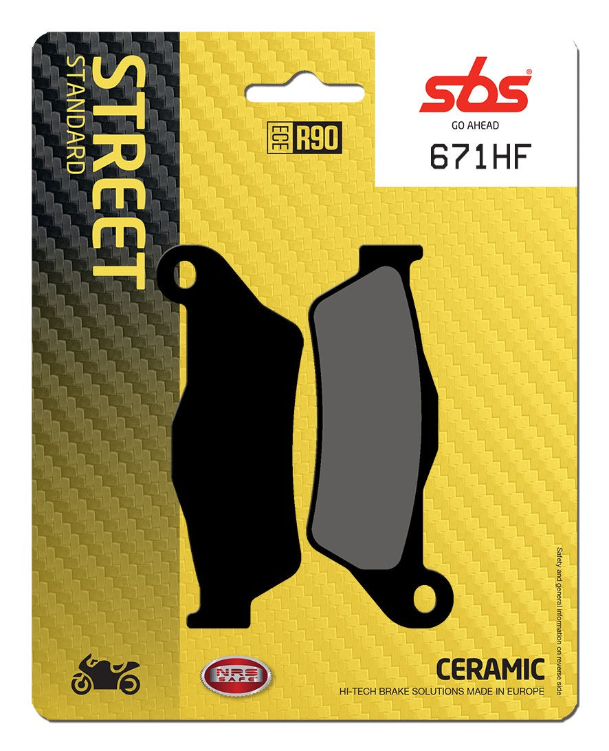 SBS FRICTION - Ceramic Front / Rear Brake Pads (SBS 151) - 671HF-