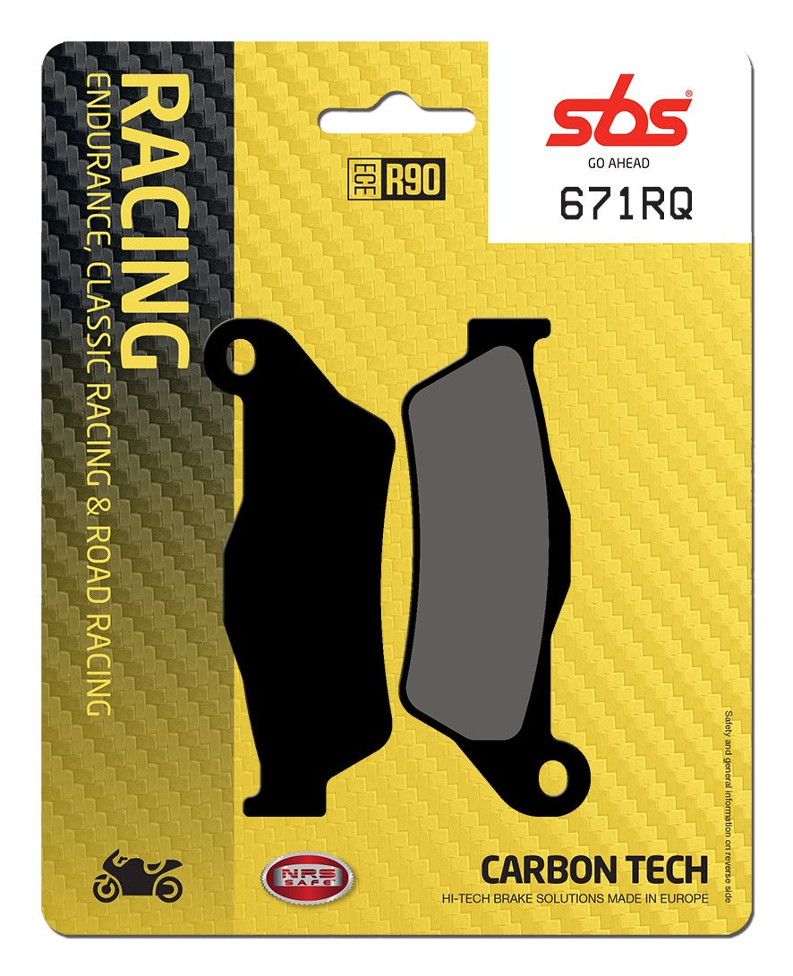 SBS FRICTION - Carbon Tech Racing Rear Brake Pads (SBS 151) - 671RQ-
