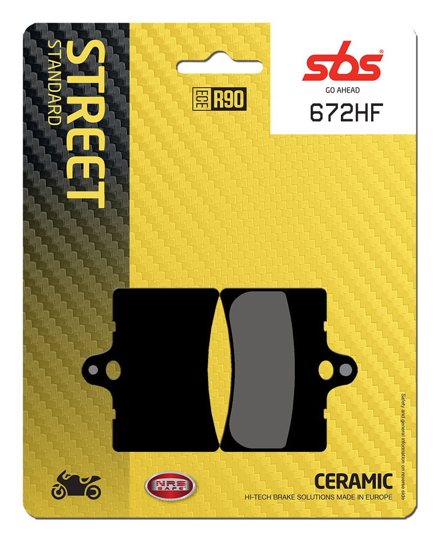 SBS FRICTION - Ceramic Front Brake Pads (SBS 126) - 672HF-