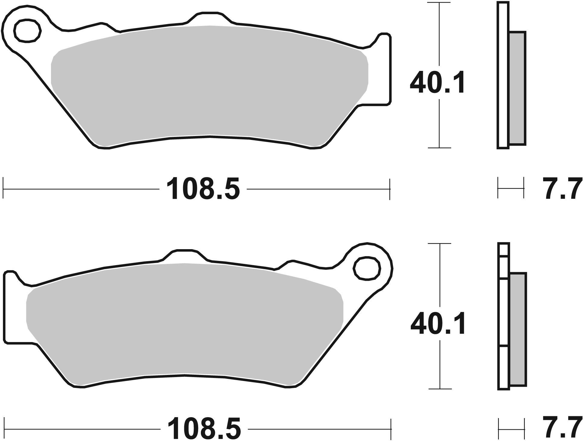 SBS FRICTION - Ceramic Front / Rear Brake Pads (SBS 176) - 674HF-