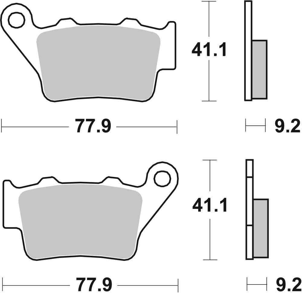 SBS FRICTION - Carbon Tech Racing Rear Brake Pads (SBS 175) - 675RQ-