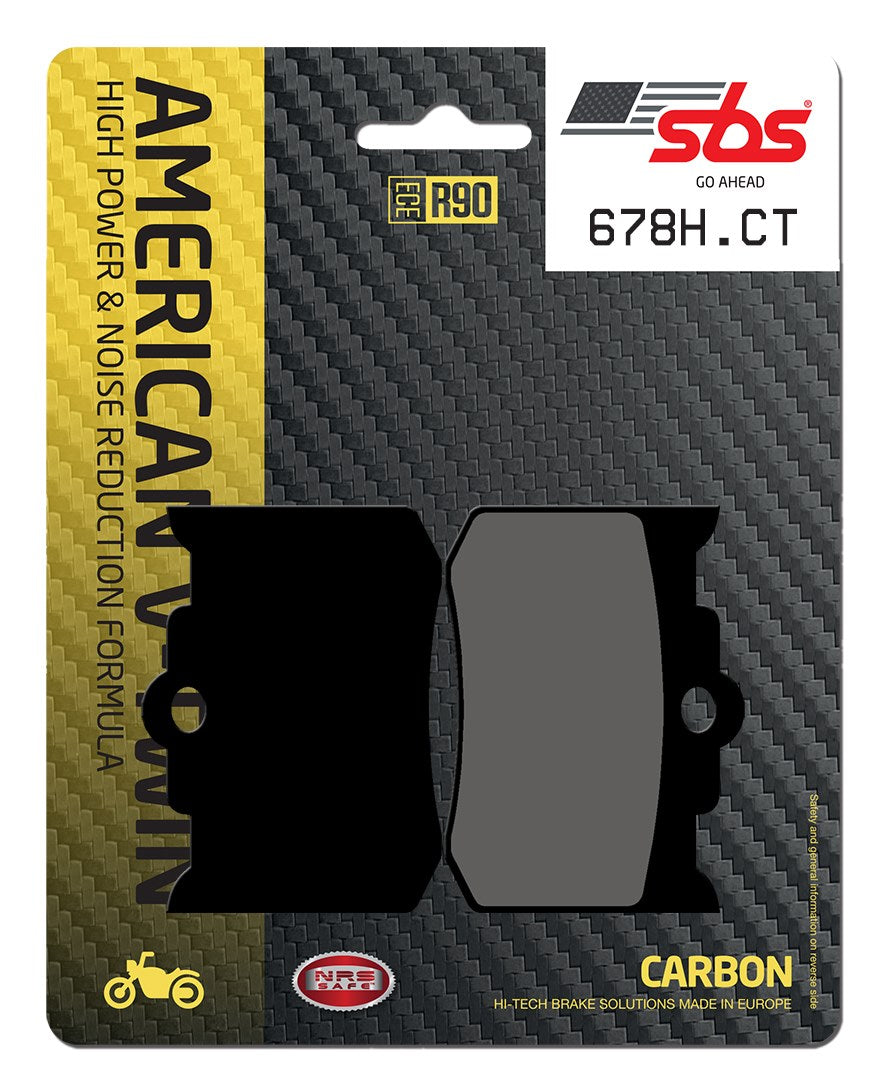 SBS FRICTION - Carbon Tech Front / Rear H-D Brake Pads - 678H.CT-