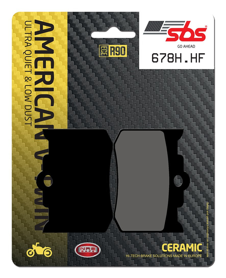 SBS FRICTION - Ceramic Front / Rear H-D Brake Pads - 678H.HF-