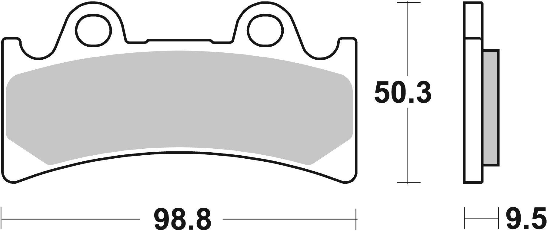 SBS FRICTION - Ceramic Front Brake Pads - 683HF-