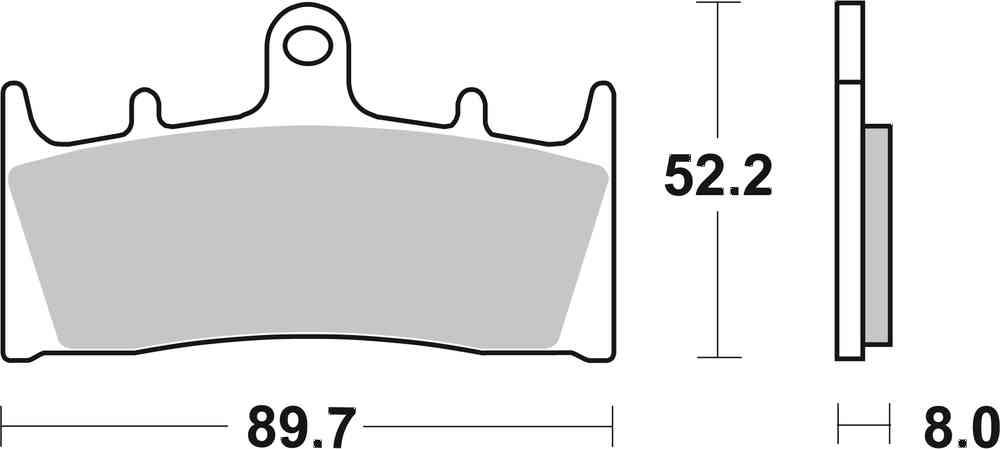 SBS FRICTION - Carbon Tech Front H-D Brake Pads - 686H.CT-