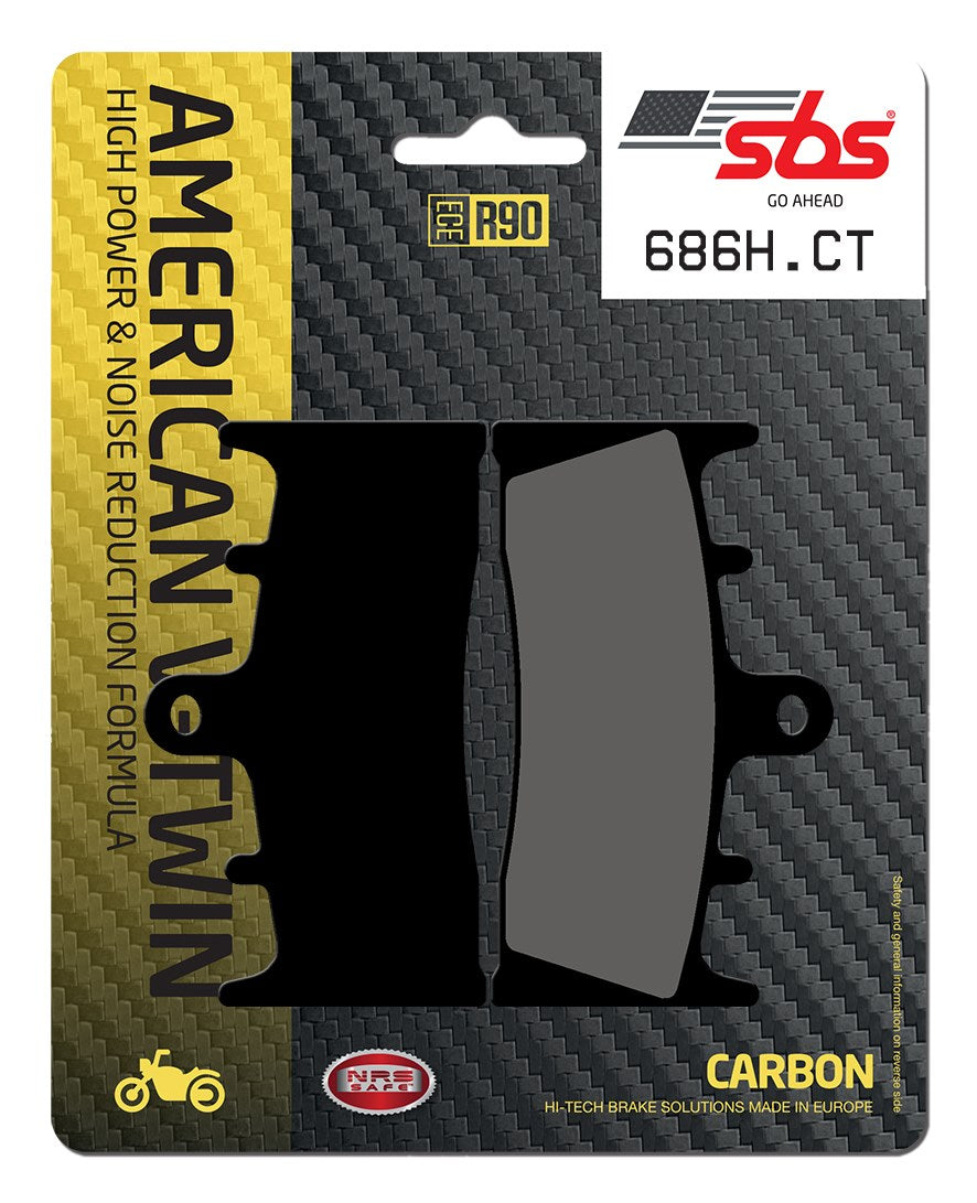SBS FRICTION - Carbon Tech Front H-D Brake Pads - 686H.CT-