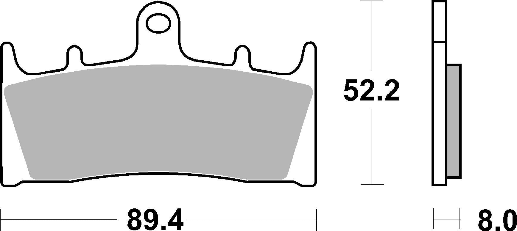 SBS FRICTION - Road Sport & Track Sinter Front Brake Pads - 686RST-