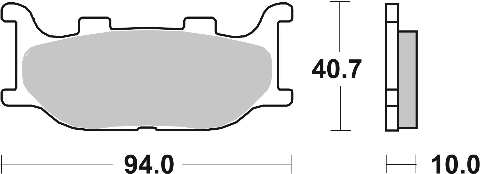SBS FRICTION - Ceramic Front Brake Pads (SBS 128) - 691HF-