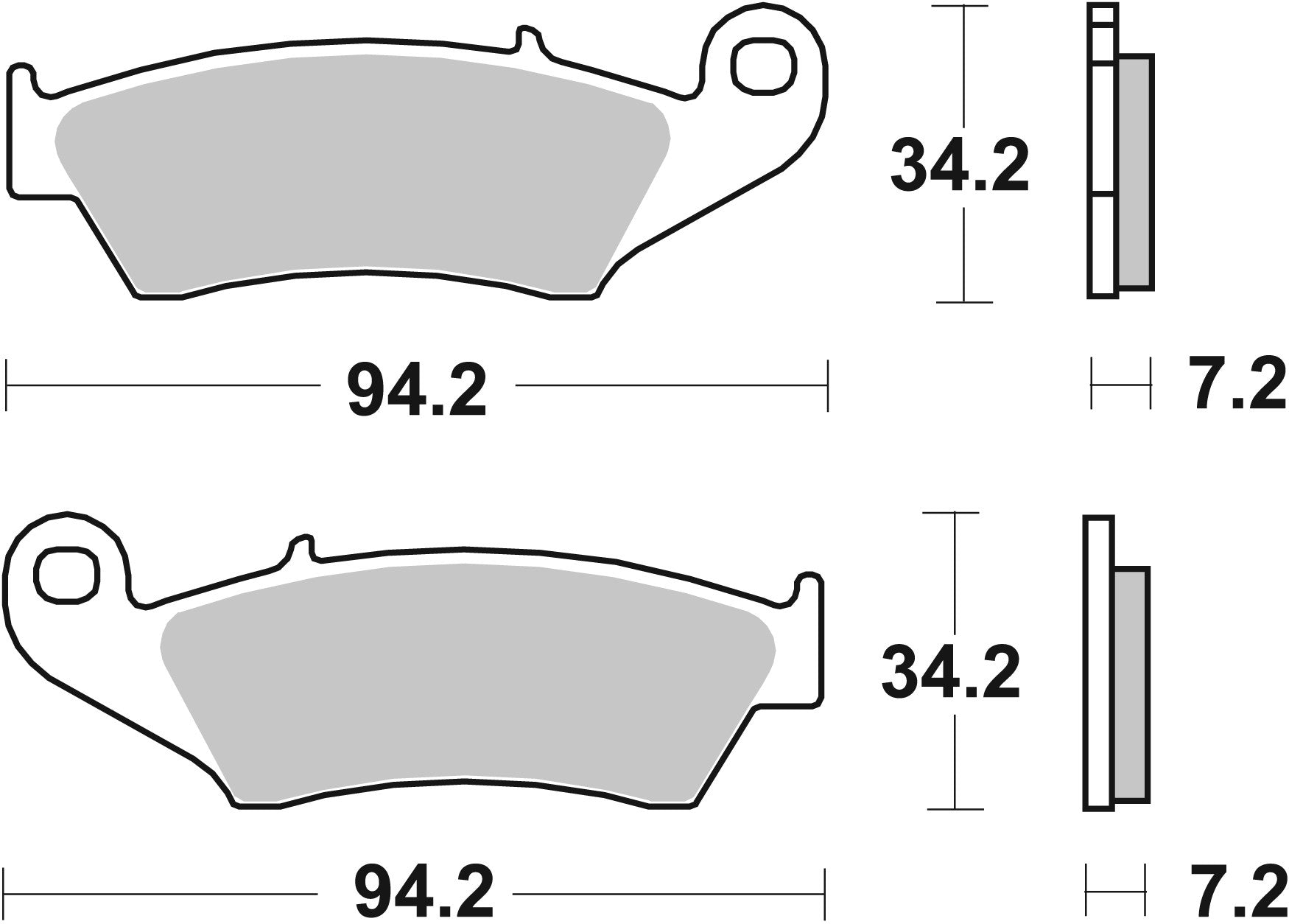 SBS FRICTION - Ceramic Front Brake Pads - 694HF-