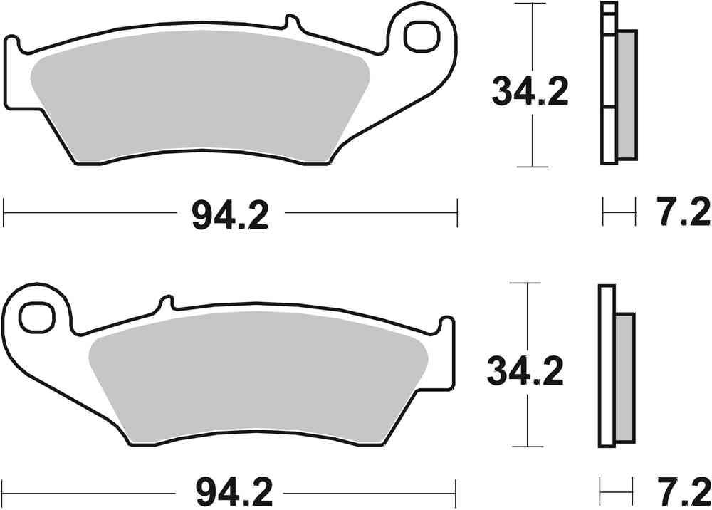 SBS FRICTION - Racing Sinter Off Road Front Brake Pads - 694RSI-