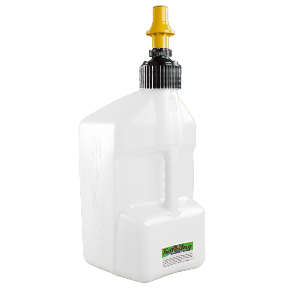 Gen 3 - 5G/20L White Tuff Jug with Yellow Ripper Cap w/ View Strip - Superseded from 7-WURY