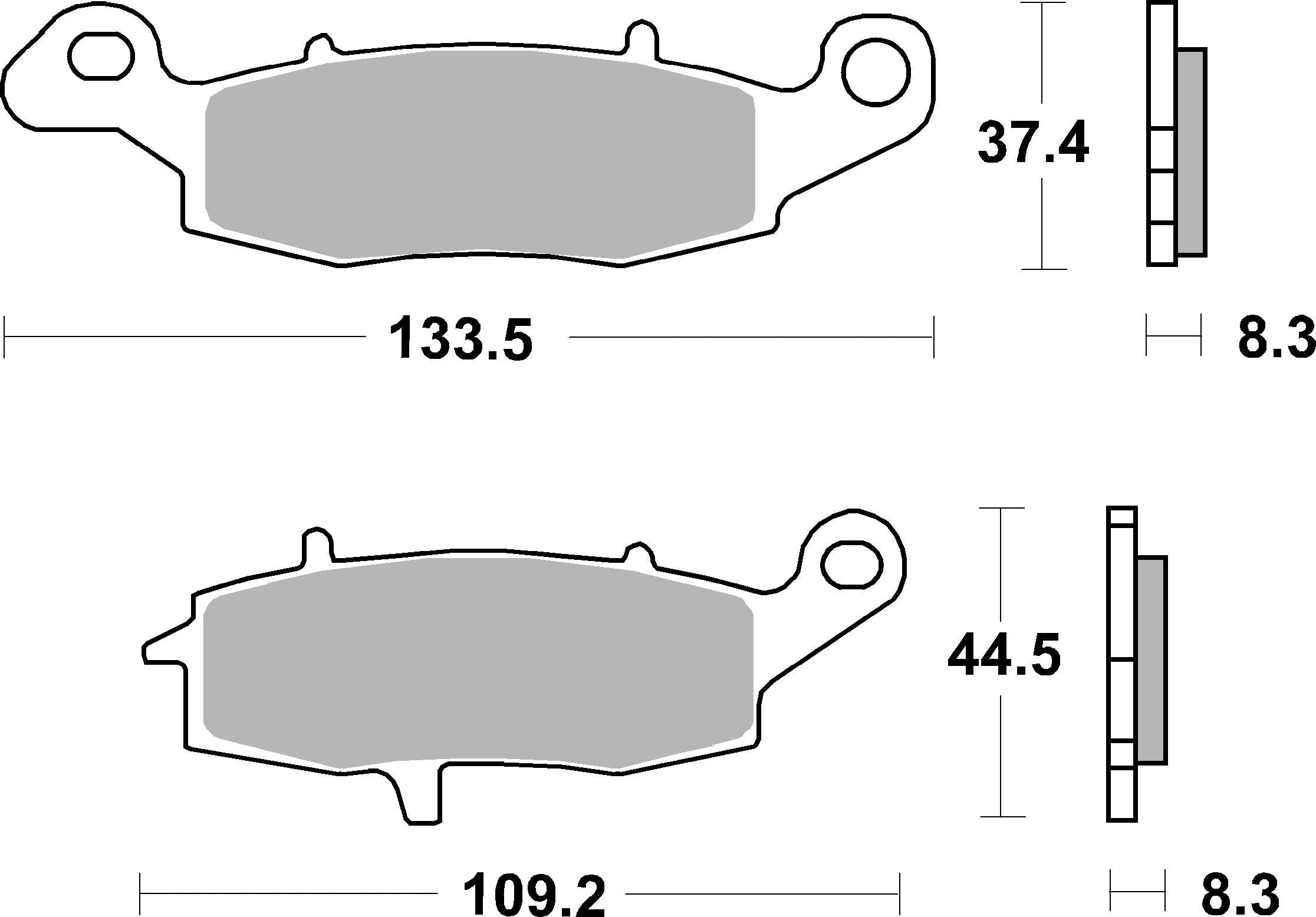 SBS FRICTION - Road Sport & Track Sinter Front Brake Pads - 704RST-