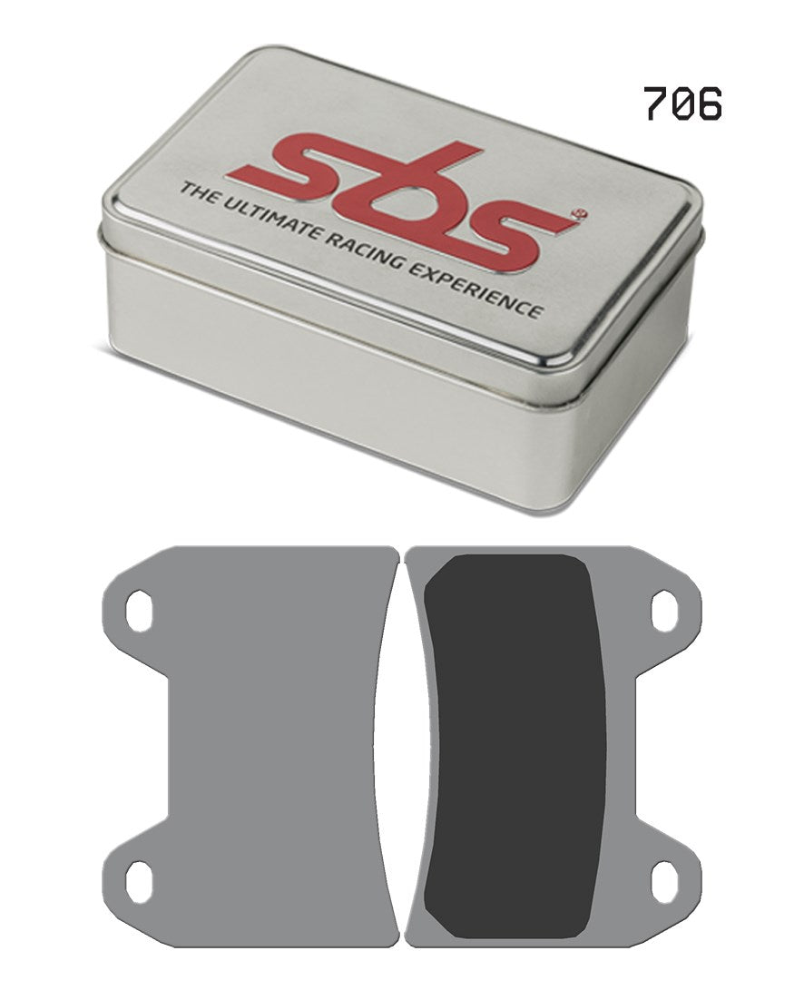 SBS FRICTION - Dual Sinter Front Racing Brake Pads - Moto2, 3 & WSBK SPEC - 706DS-
