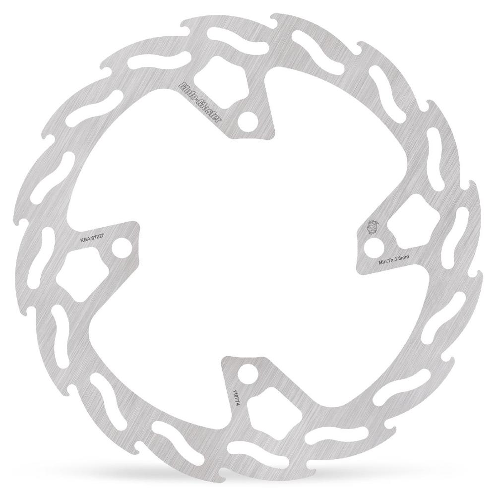 Moto-Master Flame Fixed Brake Disc Rear - Kawasaki: KXF450 2019 on