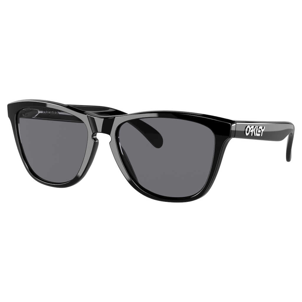 Oakley Sunglasses - Frogskins - Polished Black - Grey Lens