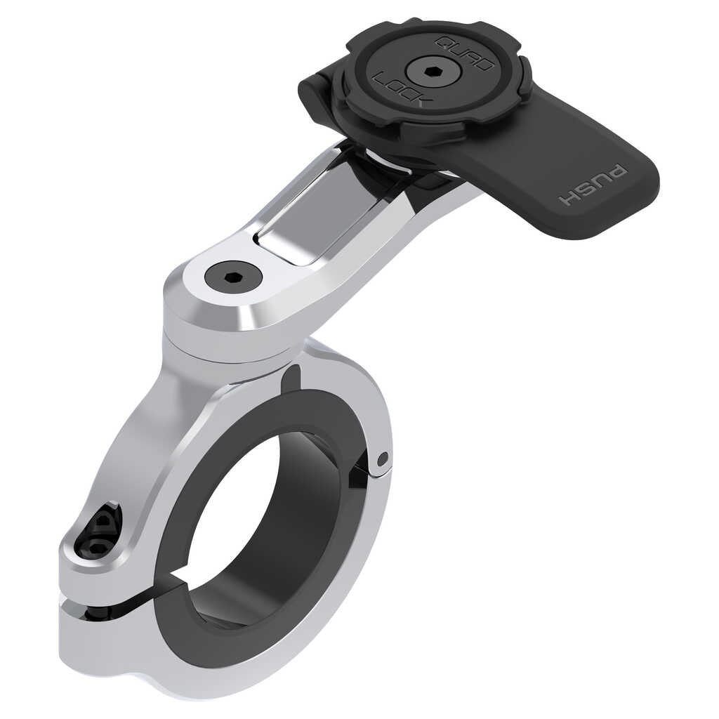Quad Lock Motorcycle Handlebar Mount Pro - Chrome - Large