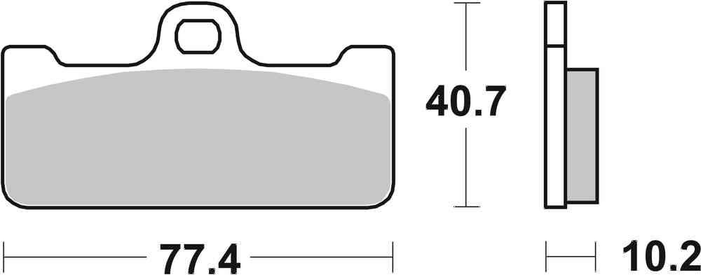 SBS FRICTION - Dual Carbon Front Brake Pads - (Track Use) - 711DC-