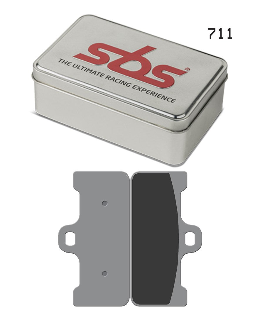 SBS FRICTION - Dual Sinter Front Racing Brake Pads - Moto2, 3 & WSBK SPEC - 711DS2-