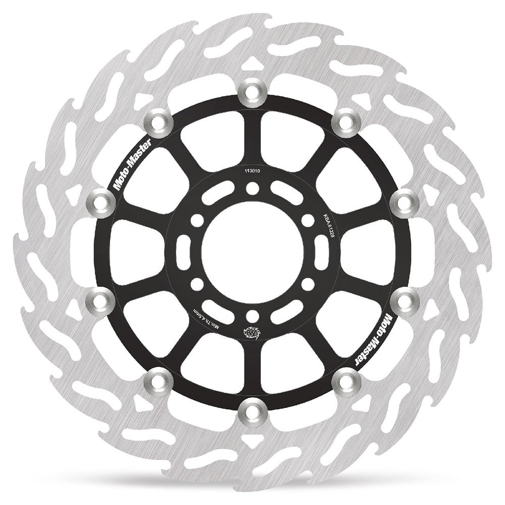 Moto-Master Flame Road Floating Brake Disc Front Left - Yamaha: FZ(R) 600, TDM 850, R1-Z 250