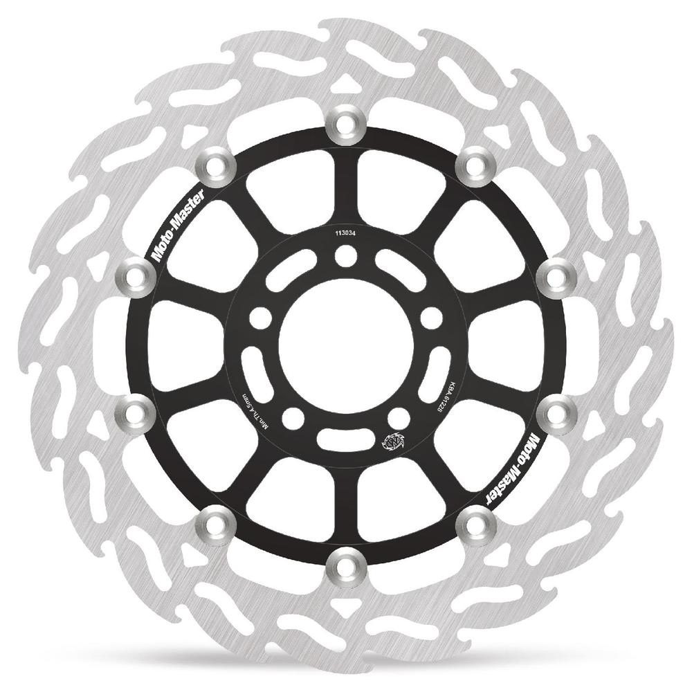 Moto-Master Flame Road Floating Brake Disc Front Right - Kawasaki: ZX-6R, ZX-9R
