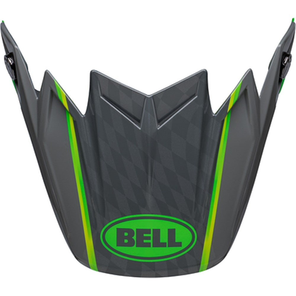 BELL S/P - MOTO-9S FLEX PEAK SPRITE GRY/GRN #