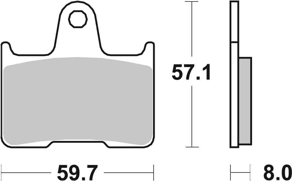 SBS FRICTION - Sinter Rear H-D Brake Pads - 715H.LS-