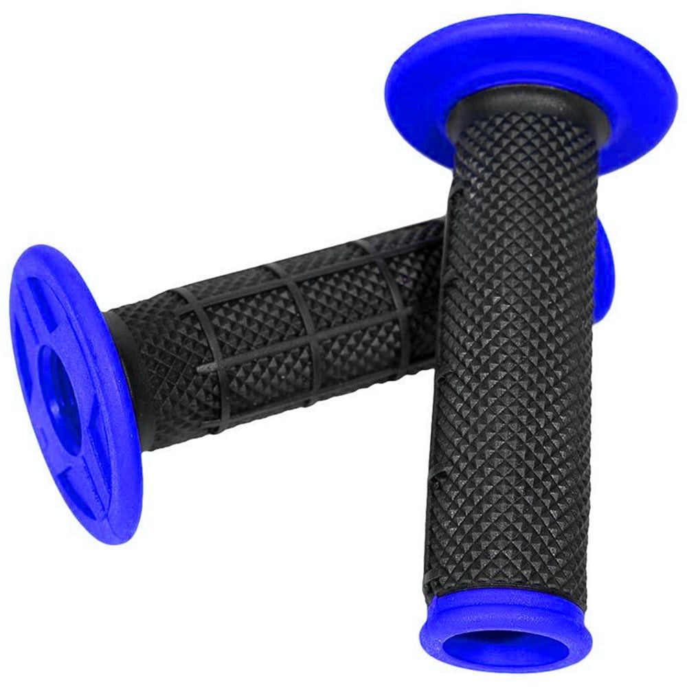 ONEAL MX PRO GRIPS HALF WAFFLE DUAL COMP - HAND GUARD READY - OPEN END - BLK/BLU