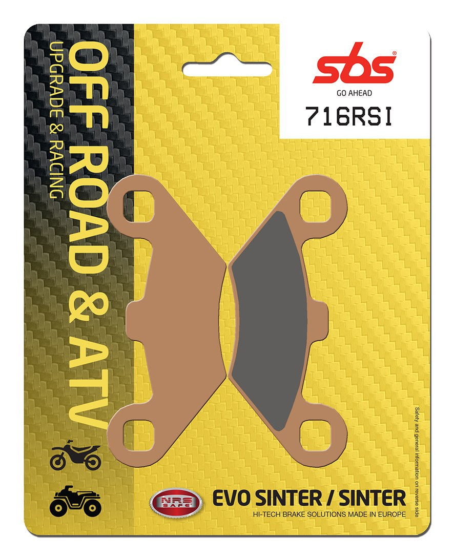 SBS FRICTION - Racing Sinter Front / Rear Off Road Brake Pads - 716RSI-