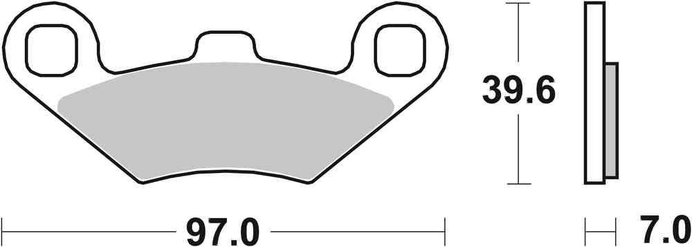 SBS FRICTION - Sinter Front / Rear Off Road Brake Pads - 716SI-