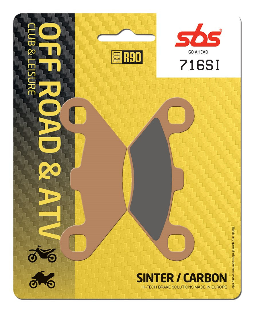 SBS FRICTION - Sinter Front / Rear Off Road Brake Pads - 716SI-