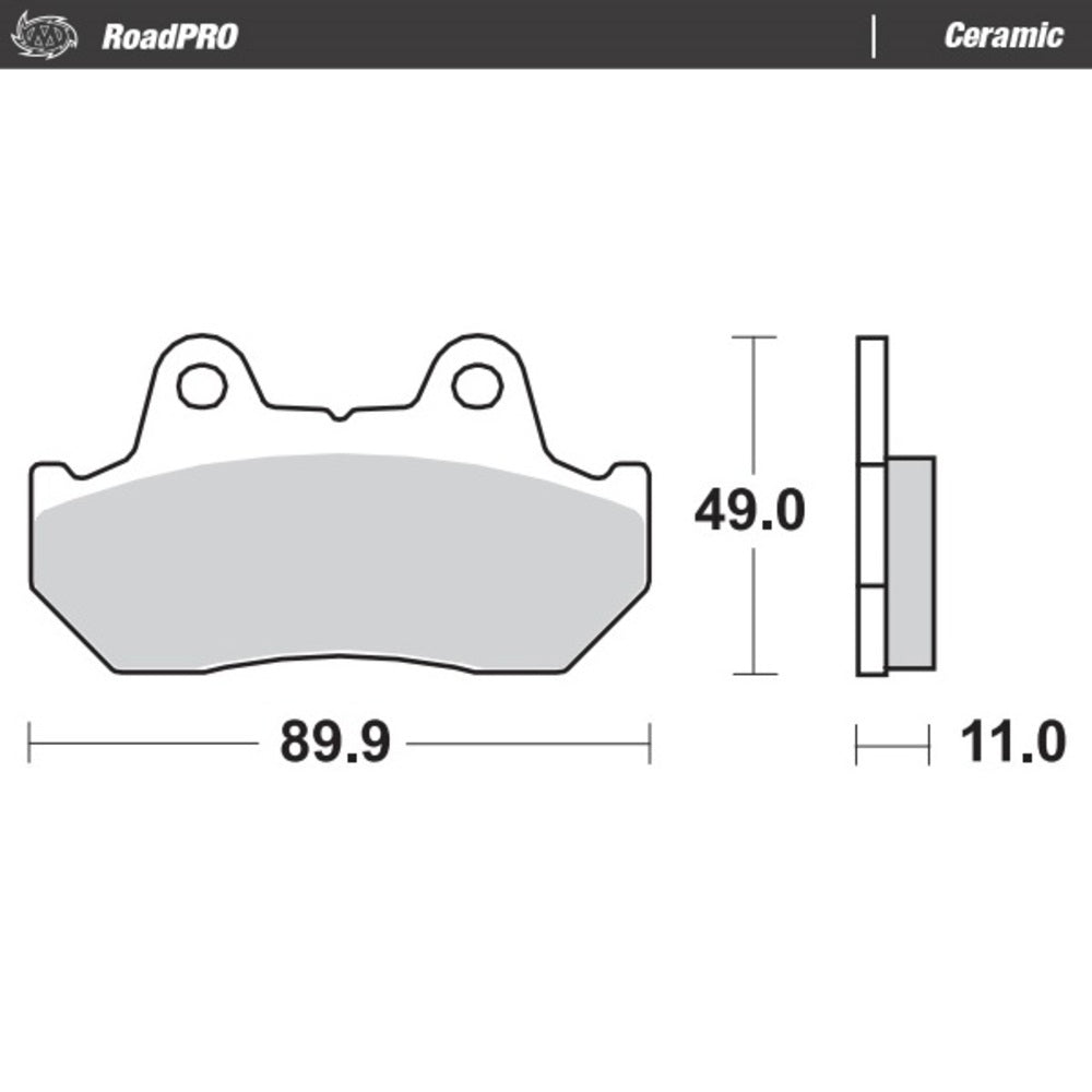 Moto-Master RoadPRO Ceramic Brake Pad (FD0054)