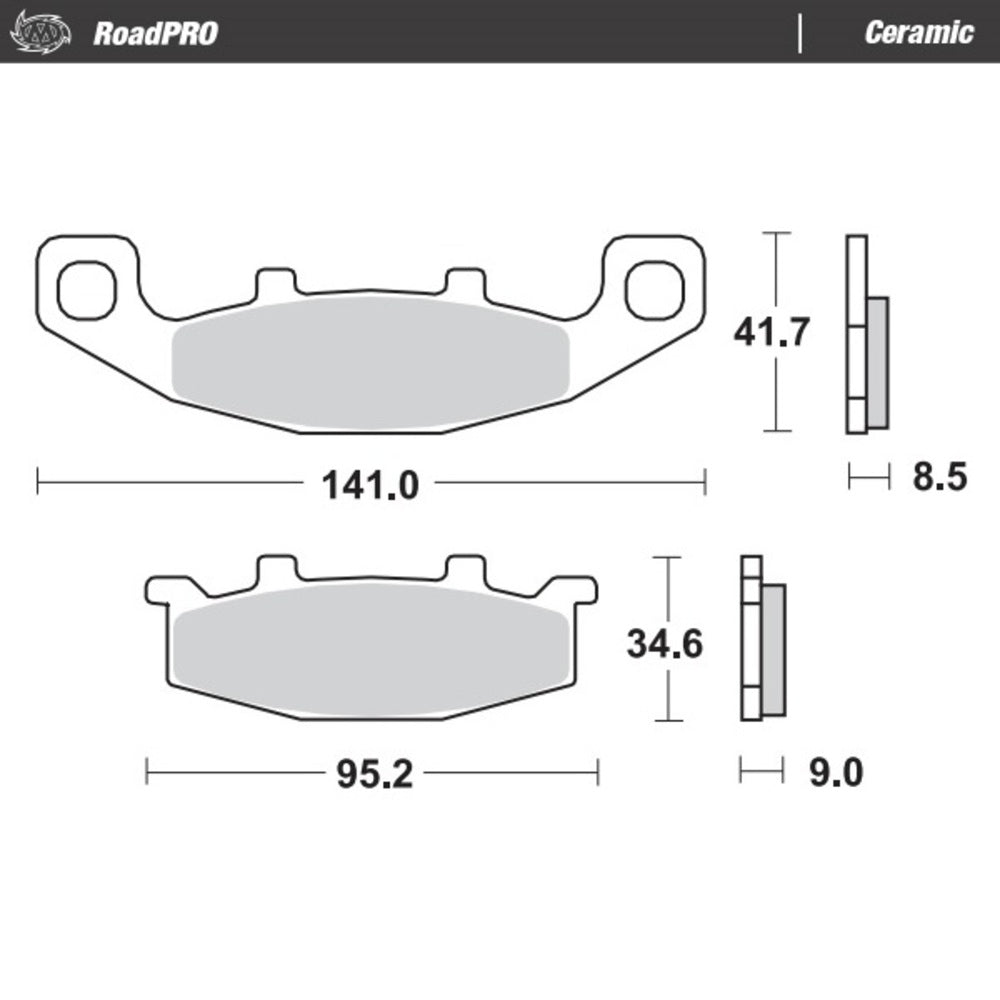 Moto-Master RoadPRO Ceramic Brake Pad (FD0108)