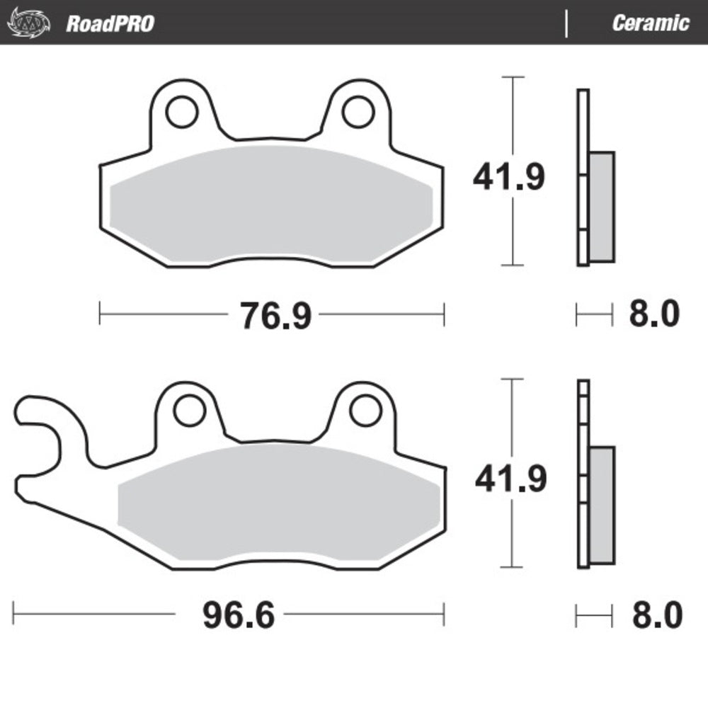 Moto-Master RoadPRO Ceramic Brake Pad (FD0122)