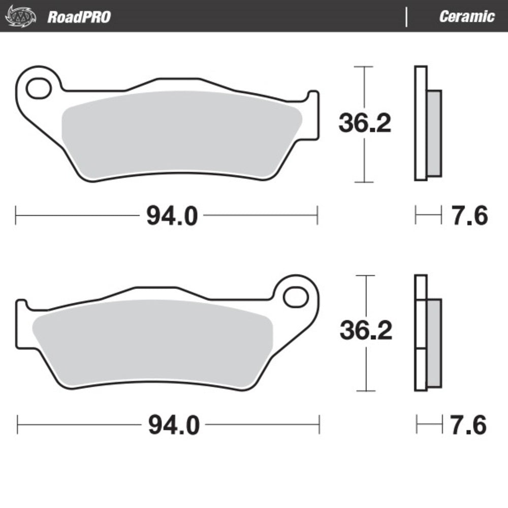 Moto-Master RoadPRO Ceramic Brake Pad (FD0186)