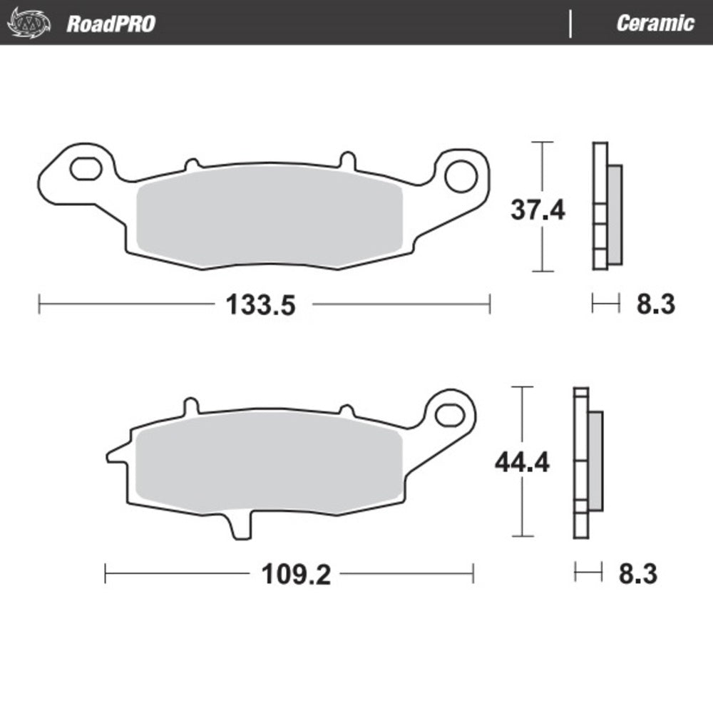 Moto-Master RoadPRO Ceramic Brake Pad (FD0227)