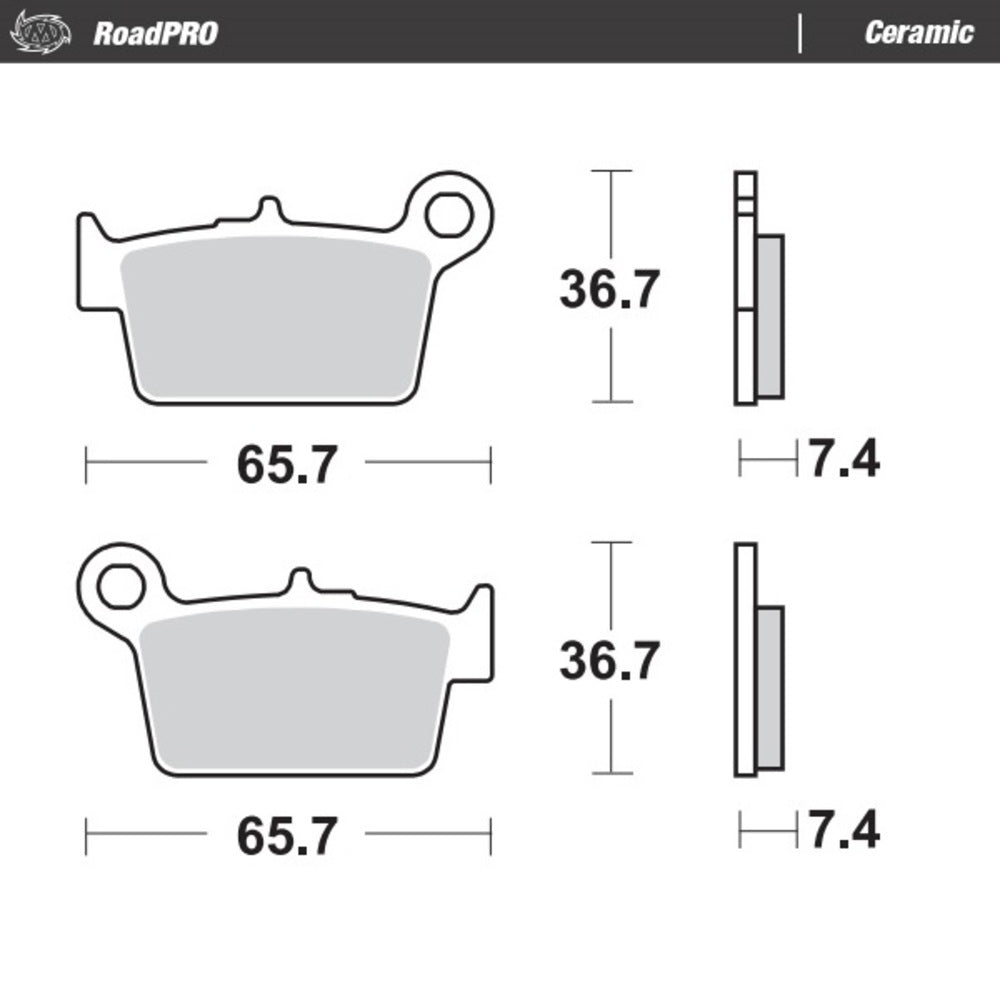 Moto-Master RoadPRO Ceramic Brake Pad