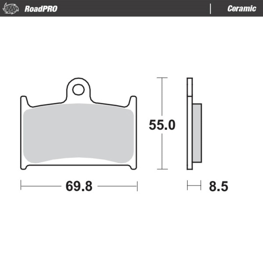 Moto-Master RoadPRO Ceramic Brake Pad (FD0129)