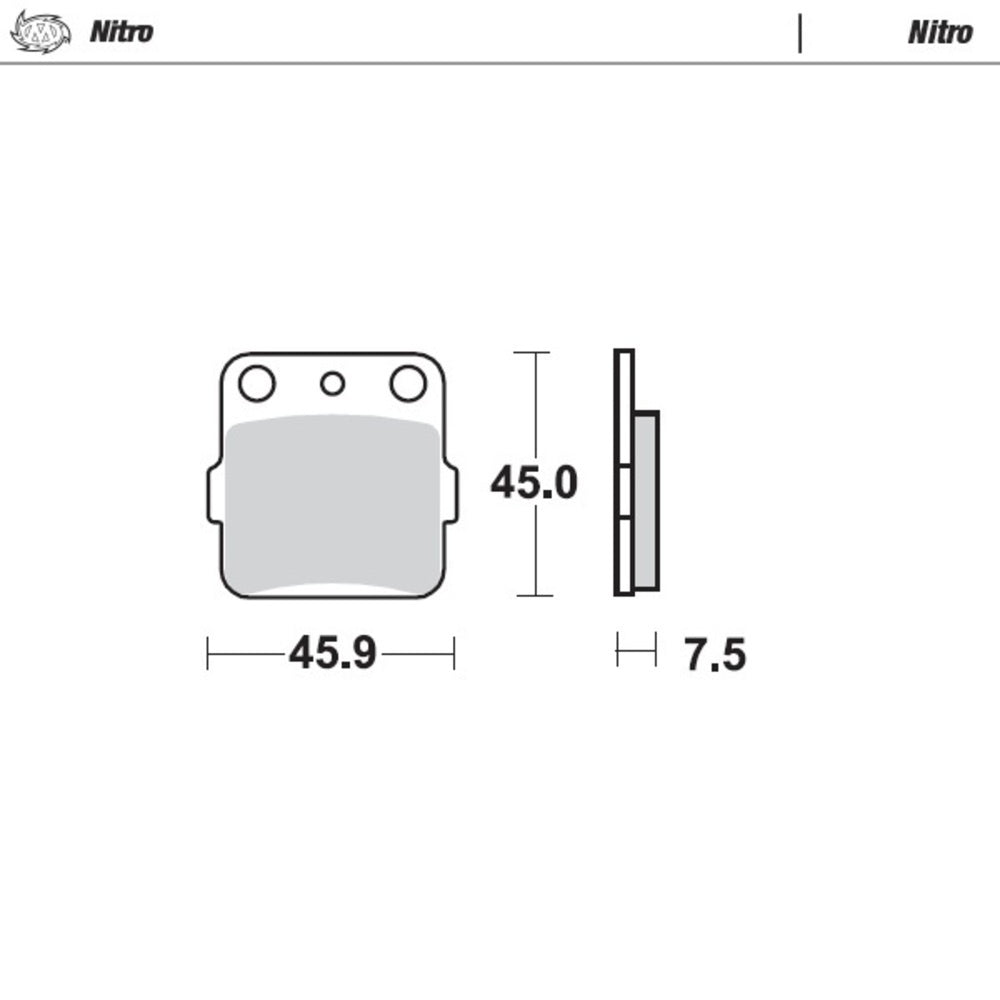 Moto-Master Nitro Sintered Brake Pad (FD0078)