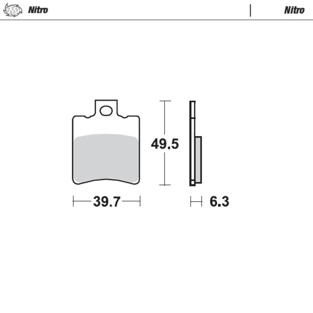 Moto-Master Nitro Sintered Brake Pad (FD0197)