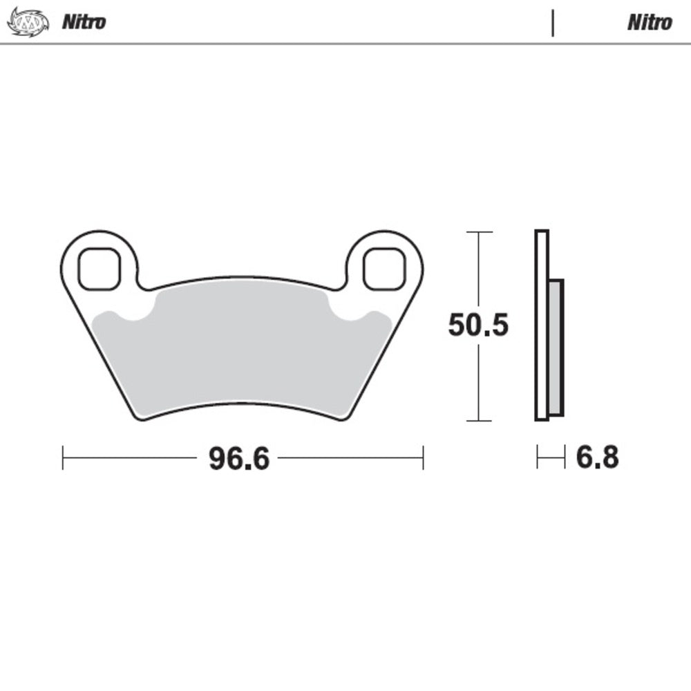 Moto-Master Nitro Sintered Brake Pad (FD0435)