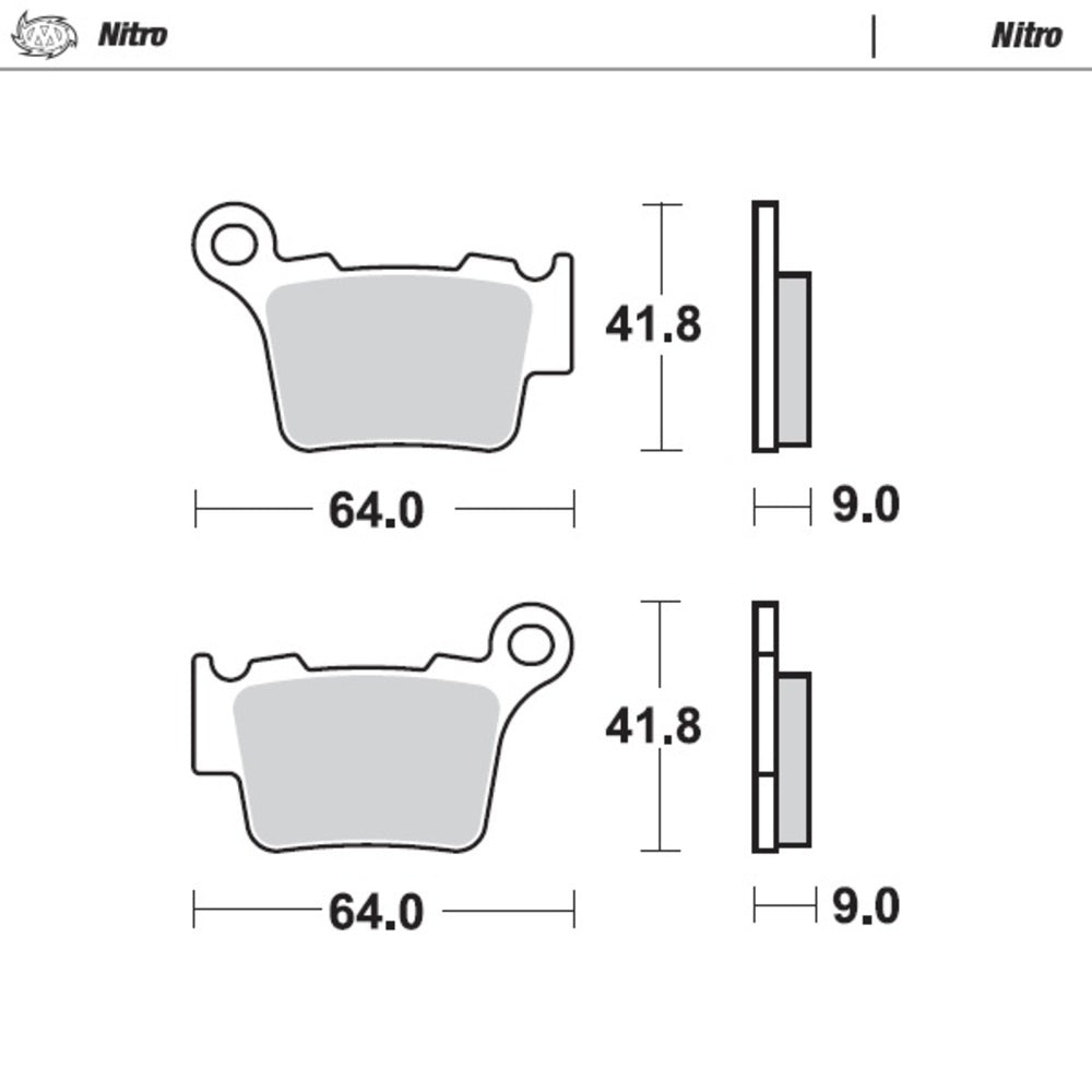 Moto-Master Nitro Sintered Brake Pad (FD0348)