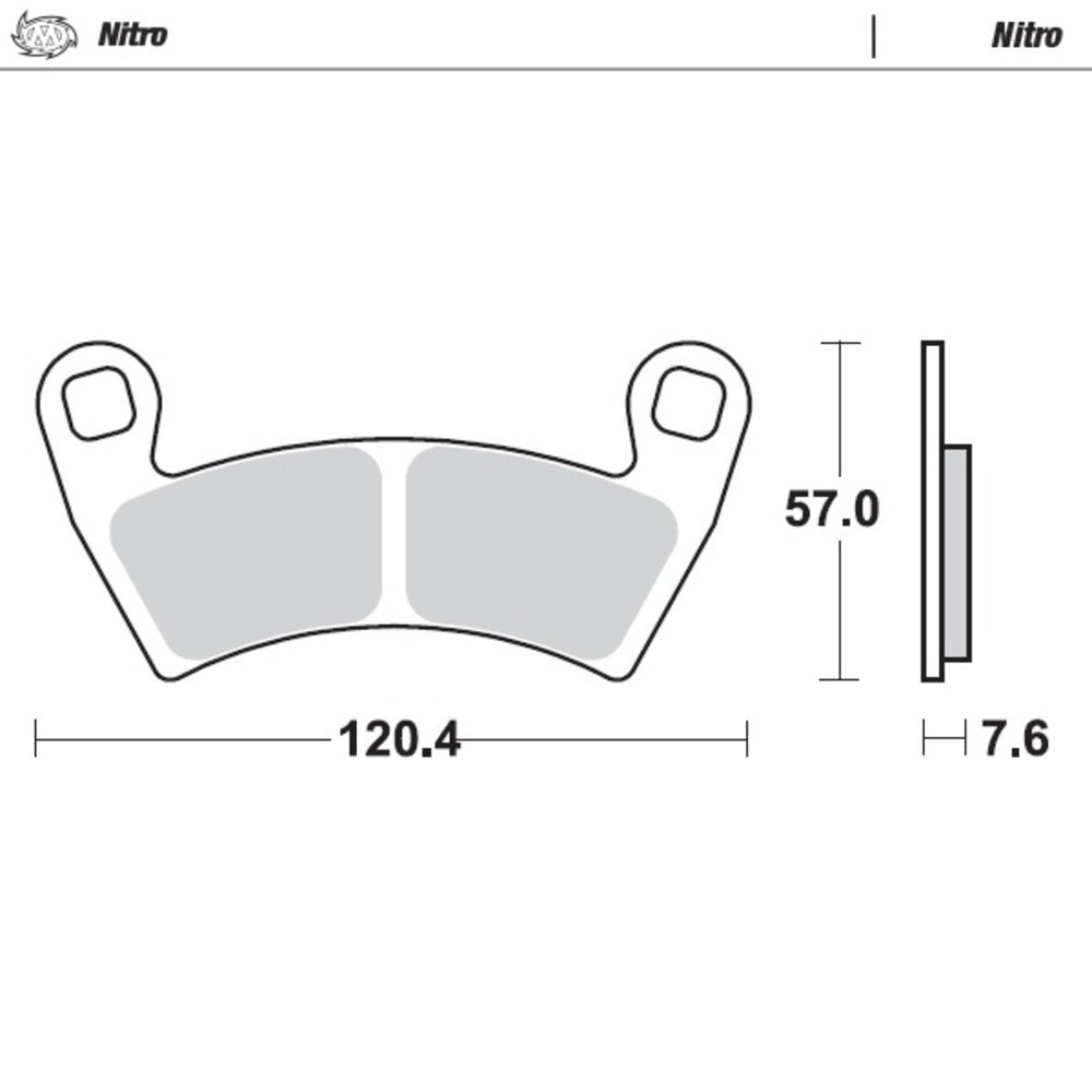 Moto-Master Nitro Sintered Brake Pad (FD0492)