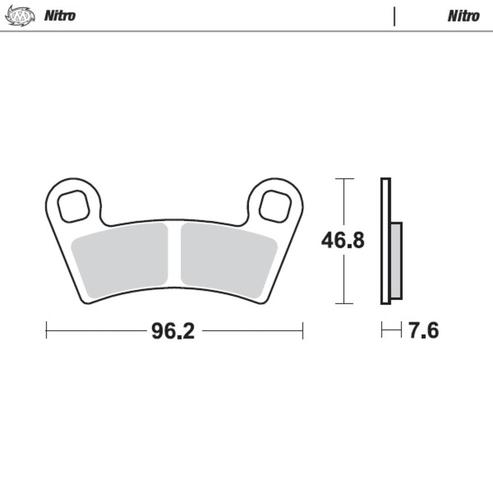 Moto-Master Nitro Sintered Brake Pad (FD0530)