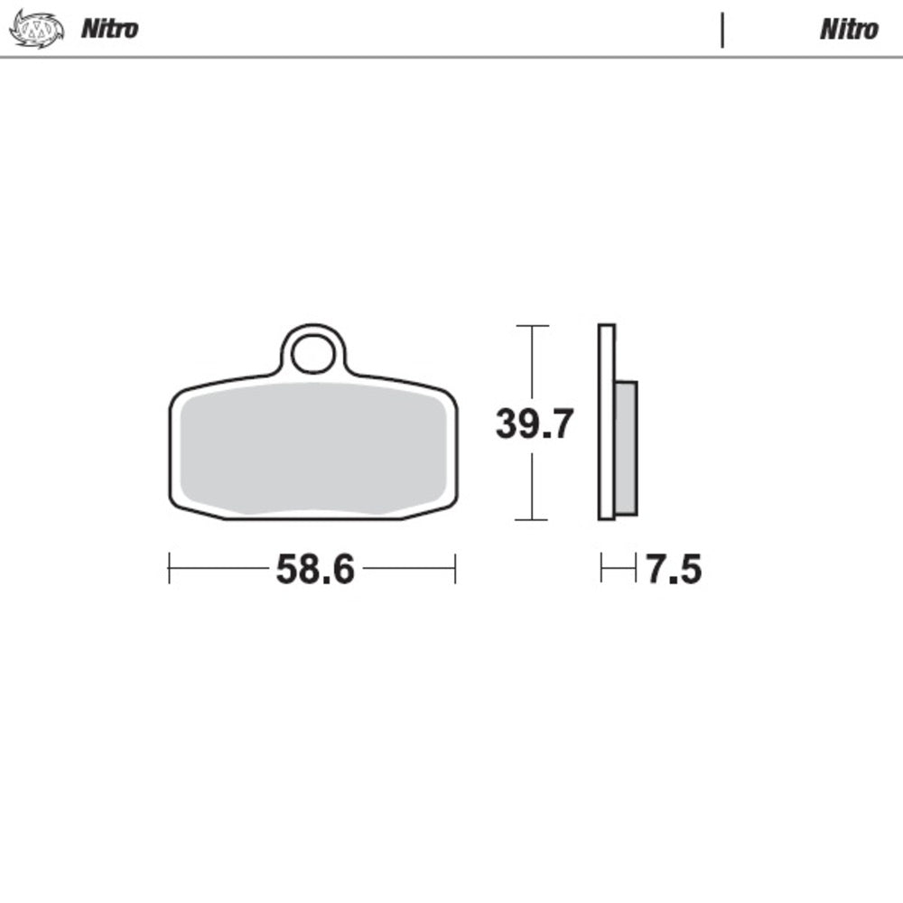 Moto-Master Nitro Sintered Brake Pad (FD0481)